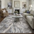 thumbnail image 1 of BERTHMEER 5'x7' Area Rugs for Living Room Bedroom Dining Room Farmhouse Kitchen Modern Abstract Washable Non-slip Contemporary Rugs,Blue, 1 of 5