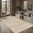 thumbnail image 1 of BERTHMEER 5'x7' Area Rugs for Living Room Bedroom Dining Room Office Oriental Vintage Farmhouse Machine Washable Non-slip Traditional Distressed Carpets Rugs, Beige, 1 of 8