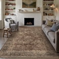 thumbnail image 1 of BERTHMEER 5'x7' Area Rugs for Living Room Bedroom Rugs Kitchen Non Slip Washable Vintage Red Carpets Oriental Distressed Office Dorm Dining Room Traditional Distressed Throw Rugs, 1 of 9