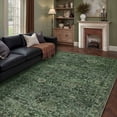 thumbnail image 1 of BERTHMEER 5'x7' Area Rugs for Living Room Kitchen Rugs for Bedroom Non Slip Washable Vintage Green Carpets Oriental Distressed Office Dorm Dining Room Traditional Throw Rugs, 1 of 8