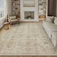 thumbnail image 1 of BERTHMEER 5'x7' Area Rugs for Living Room Rug for Bedroom Kitchen Non Slip Washable Vintage Beige Carpets Oriental Distressed Office Dorm Dining Room Traditional Distressed Throw Rugs, 1 of 6