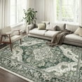 thumbnail image 1 of BERTHMEER 5'x7' Area Rugs for Living Room Vintage Green Carpets Bedroom Kitchen Rugs Non Slip Washable Office Dining Room Dorm Oriental Distressed Throw Rugs, 1 of 6
