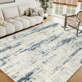 thumbnail image 1 of BERTHMEER 5'x7' Area Rugs for Living Room Bedroom Dining Room Abstract Contemporary Rugs Machine Washable non-slip Rugs,Blue&Beige, 1 of 7
