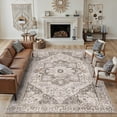 thumbnail image 1 of BERTHMEER 5'x7' Brown Area Rugs for Living Room Bedroom Dining Room Office Farmhouse Retro Traditional Vintage Non-slip, Brown, 1 of 8