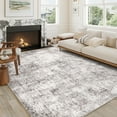 BERTHMEER 5'x7' Gray Area Rugs for Living Room Bedroom Dining Room