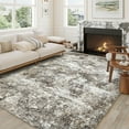 thumbnail image 1 of BERTHMEER 5'x7' Modern Abstract Area Rugs for Living Room Bedroom Dining Room Office Contemporary Rugs Machine Washable non-slip, Brown, 1 of 8