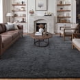 thumbnail image 1 of BERTHMEER 5'x8' Gray Shag Area Rugs for Living Room Bedroom Soft Fluffy Fuzzy Rugs Carpets High-Plie, 1 of 5