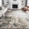 thumbnail image 1 of BERTHMEER 6'x9' Area Rugs for Living Room Abstract Washable Bedroom Kitchen Rugs Non Slip Brown and Black Carpets Neutral Modern Dorm Office Dining Room Farmhouse Contemporary Throw Rugs, 1 of 6