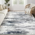 thumbnail image 1 of BERTHMEER 6'x9' Area Rugs for Living Room Bedroom Kitchen Rugs Non Slip Washable Abstract Blue and Gray Modern Dorm Office Dining Room Farmhouse Neutral Contemporary Carpet, 1 of 7