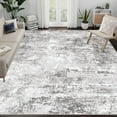 thumbnail image 1 of BERTHMEER 6'x9' Area Rugs for Living Room Bedroom Dining Room Farmhouse Abstract Rugs Contemporary Rugs Machine Washable non-slip, Gray, 1 of 8
