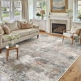 thumbnail image 1 of BERTHMEER 6'x9' Area Rugs for Living Room Bedroom Dining Room Farmhouse Abstract Rugs Contemporary Rugs Machine Washable non-slip, Multicolor, 1 of 5