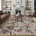 thumbnail image 1 of BERTHMEER 6'x9' Area Rugs for Living Room Bedroom Dining Room Farmhouse Abstract Rugs Contemporary Rugs Machine Washable non-slip, Multicolor, 1 of 5