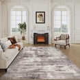 thumbnail image 1 of BERTHMEER 6'x9' Brown Abstract Area Rugs for Living Room Bedroom Dining Room Farmhouse Modern Contemporary Rugs Machine Washable non-slip, 1 of 7