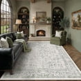 thumbnail image 1 of BERTHMEER 6'x9' Oriental Area Rugs Washable Vintage Rugs for Living Room Farmhouse Dining Room Office Throw Rugs Non-slip, Green, 1 of 6