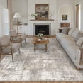 thumbnail image 1 of BERTHMEER 8'x10' Abstract Area Rugs for Living Room Bedroom Dining Room Office Farmhouse Distressed Machine Washable Non-slip, Beige Gray, 1 of 6