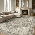 thumbnail image 1 of BERTHMEER 8'x10' Area Rugs Gray Rugs for Living Room Bedroom Dining Room Office Farmhouse Retro Traditional Non-slip, 1 of 5