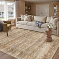 thumbnail image 1 of BERTHMEER 8'x10' Area Rugs for Living Room Bedroom Kitchen Entrance Traditional Rugs Vintage Non Slip Washable Dorm Office Oriental Dining Room Throw Rugs,Blue Brown, 1 of 7