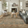 thumbnail image 1 of BERTHMEER 8'x10' Area Rugs for Living Room Bedroom Vintage Brown Red Carpets Kitchen Office Machine Washable Farmhouse Dining Room Oriental Rugs Non Slip Traditional Distressed Rugs, 1 of 8