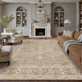 thumbnail image 1 of BERTHMEER 8'x10' Area Rugs for Living Room Dining Room Bedroom Farmhouse Office Distressed Vintage Washable Traditional Non Slip Rugs Carpets, Brown, 1 of 7