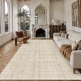thumbnail image 1 of BERTHMEER 8'x10' Area Rugs for Living Room Large Beige Plaid Modern Geometric Rugs for Bedroom Office Machine Washable Farmhouse Dining Room Rugs Non Slip Contemporary Carpets, 1 of 8