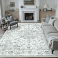 thumbnail image 1 of BERTHMEER 8'x10' Area Rugs for Living Room Large Vintage Gray Carpets for Bedroom Office Machine Washable Farmhouse Dining Room Oriental Rugs Non Slip Traditional Distressed Rugs, 1 of 8