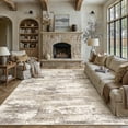 thumbnail image 1 of BERTHMEER 8'x10' Area Rugs for Living Room Large Abstract Bedroom Dining Room Machine Washable Non-slip Contemporary Rugs,Brown&Yellow, 1 of 9