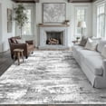 thumbnail image 1 of BERTHMEER 8'x10' Area Rugs for Living Room Large Abstract Bedroom Dining Room Modern Machine Washable Non-slip Rugs,Gray, 1 of 10