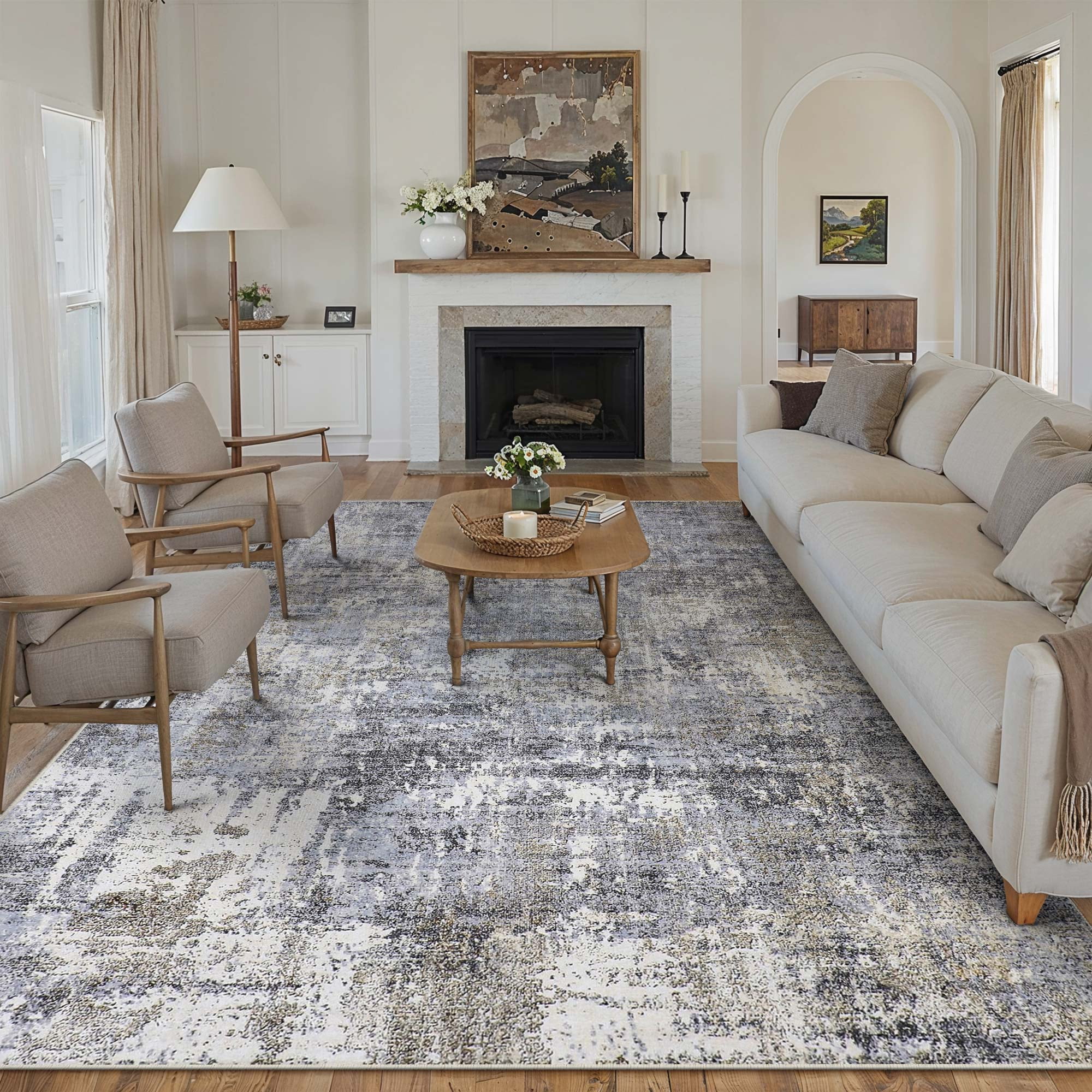 Walmart Black Friday Deals 2025 - BERTHMEER Abstract Area Rugs 8