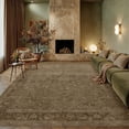 thumbnail image 1 of BERTHMEER 8'x10' Large Area Rugs for Living Room Bedroom Dining Room Office Oriental Floral Vintage Farmhouse Machine Washable Non-slip Traditional Distressed Carpets, Green, 1 of 7