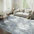 thumbnail image 1 of BERTHMEER 8'x10' Large Area Rugs Modern Abstract Rugs for Living Room Bedroom Dining Room Farmhouse Machine Washable Non-slip, Blue Gray, 1 of 6