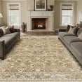 thumbnail image 1 of BERTHMEER 8'x10' Large Taupe Vintage Oriental Traditional Floral Area Rugs for Living Room Bedroom Dining Room Farmhouse Machine Washable Non-slip, 1 of 7
