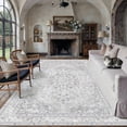 thumbnail image 1 of BERTHMEER 8x10 Area Rugs for Living Room Bedroom Vintage Gray Dining Room Farmhuose Large Carpets Washable Non-Slip Soft Low Pile Traditional Distressed Oriental Indoor Throw Rug for Office Playroom, 1 of 7
