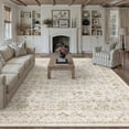 thumbnail image 1 of BERTHMEER 9'x12' Area Rugs for Living Room Bedroom Beige Vintage Non Slip Washable Large Farmhouse Office Dining Room Oriental Traditional Distressed Carpets, 1 of 7