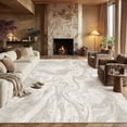 thumbnail image 1 of BERTHMEER 9'x12' Area Rugs for Living Room Bedroom Dining Room Farmhouse Modern Machine Washable Non-slip Large Abstract Contemporary Rugs Carpets,Beige, 1 of 7