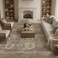 thumbnail image 1 of BERTHMEER 9'x12' Area Rugs for Living Room Bedroom Dining Room Office Farmhouse Large Oriental Non Slip Washable Traditional Distressed Vintage Rugs Carpets,Brown, 1 of 5