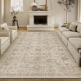 thumbnail image 1 of BERTHMEER 9'x12' Area Rugs for Living Room Rugs for Bedroom Beige Vintage Non Slip Washable Large Farmhouse Office Dining Room Oriental Traditional Distressed Carpets, 1 of 6