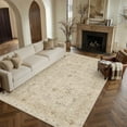thumbnail image 1 of BERTHMEER 9'x12' Area Rugs for Living Room Dining Room Bedroom Office Farmhouse Traditional Oriental Large Washable Non Slip Rugs Carpets,Beige, 1 of 7