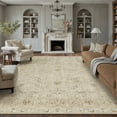 thumbnail image 1 of BERTHMEER 9'x12' Area Rugs for Living Room Dining Room Bedroom Office Farmhouse Traditional Oriental Large Washable Non Slip Rugs Carpets,Beige, 1 of 5