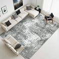 thumbnail image 1 of BERTHMEER 9'x12' Large Abstract Area Rugs Living Room Washable Indoor Distressed Non-Slip Rugs for Kitchen Bedroom Dining Room,Gray, 1 of 7