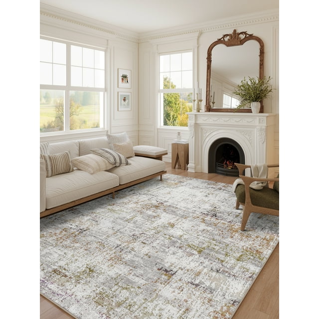 BERTHMEER 9'x12' Large Abstract Area Rugs Modern Rugs for Living Room