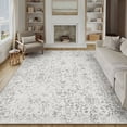 thumbnail image 1 of BERTHMEER 9'x12' Large Area Rugs for Living Room Bedroom Office Gray Vintage Non Slip Washable Farmhouse Dining Room Oriental Traditional Distressed Rugs, 1 of 6
