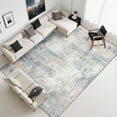 thumbnail image 1 of BERTHMEER Abstract Area Rug 3'x5' Modern Entryway Bedroom Rug,Machine Washable Non-Slip Indoor Rug for Living Room,Blue Multi, 1 of 7