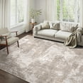 thumbnail image 1 of BERTHMEER Abstract Area Rug 4'x6' Soft Entryway Bedroom Living Room Machine Washable Non-Slip Rugs,Brown, 1 of 6