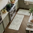 thumbnail image 1 of BERTHMEER Kitchen Rugs for Floor 2 Piece, 17.3"x30"+17.3"x47" Anti Fatigue Waterproof Green Kitchen Mats, Non Slip Comfort Standing Mat Rug for Home, Sink, Laundry, Green, 1 of 9