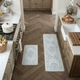 thumbnail image 1 of BERTHMEER Kitchen Rugs for Floor 2 Piece, 17.3"x30"+17.3"x59" Anti Fatigue Waterproof Blue Kitchen Mats, Non Slip Comfort Standing Mat Rug for Home, Sink, Laundry, Blue, 1 of 8