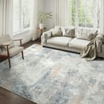 thumbnail image 1 of BERTHMEER Large Abstract Area Rug 8'x10' for Living Room,Contemporary Washable Indoor Rugs for Office Kitchen Bedroom Dining Room,Blue Multi, 1 of 8