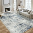 thumbnail image 1 of BERTHMEER Large Area Rugs 8’x10' Clearance for Living Room Bedroom Abstract Washable Office Dining Room Farmhouse Blue and Gray Modern Rugs Non Slip Contemporary Carpets, 1 of 6