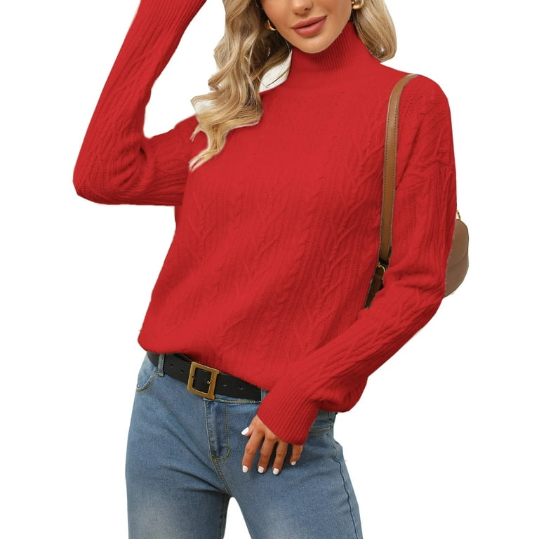 Oversized mock turtleneck sweater on sale