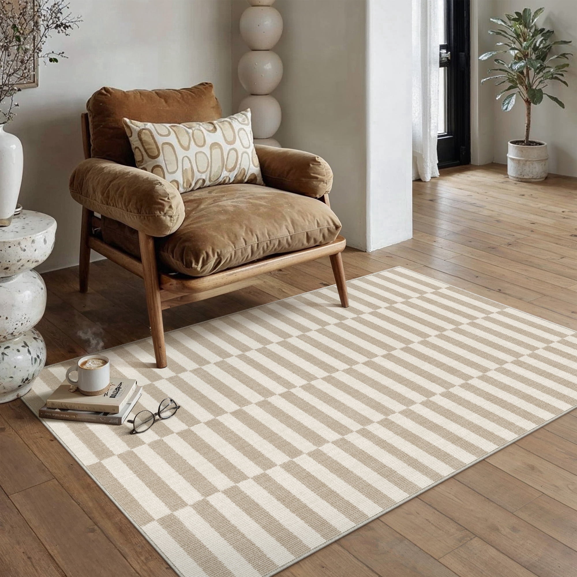 BERTHMEER Small Area Rugs 3'x5' for Bedroom Bathroom Entryway Laundry ...
