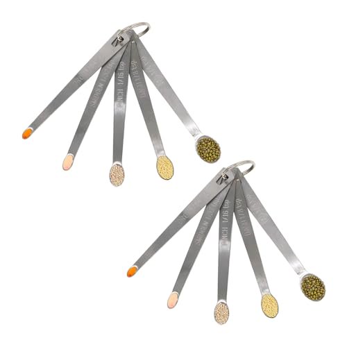 BERYLER 2 Pack Measuring Spoons Set, Heavy Duty Stainless Steel
